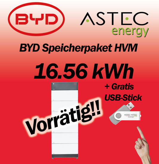 BYD HVM Speicher 6x 2,76 kWh HVM 16.56 Batterie BYD Speicher