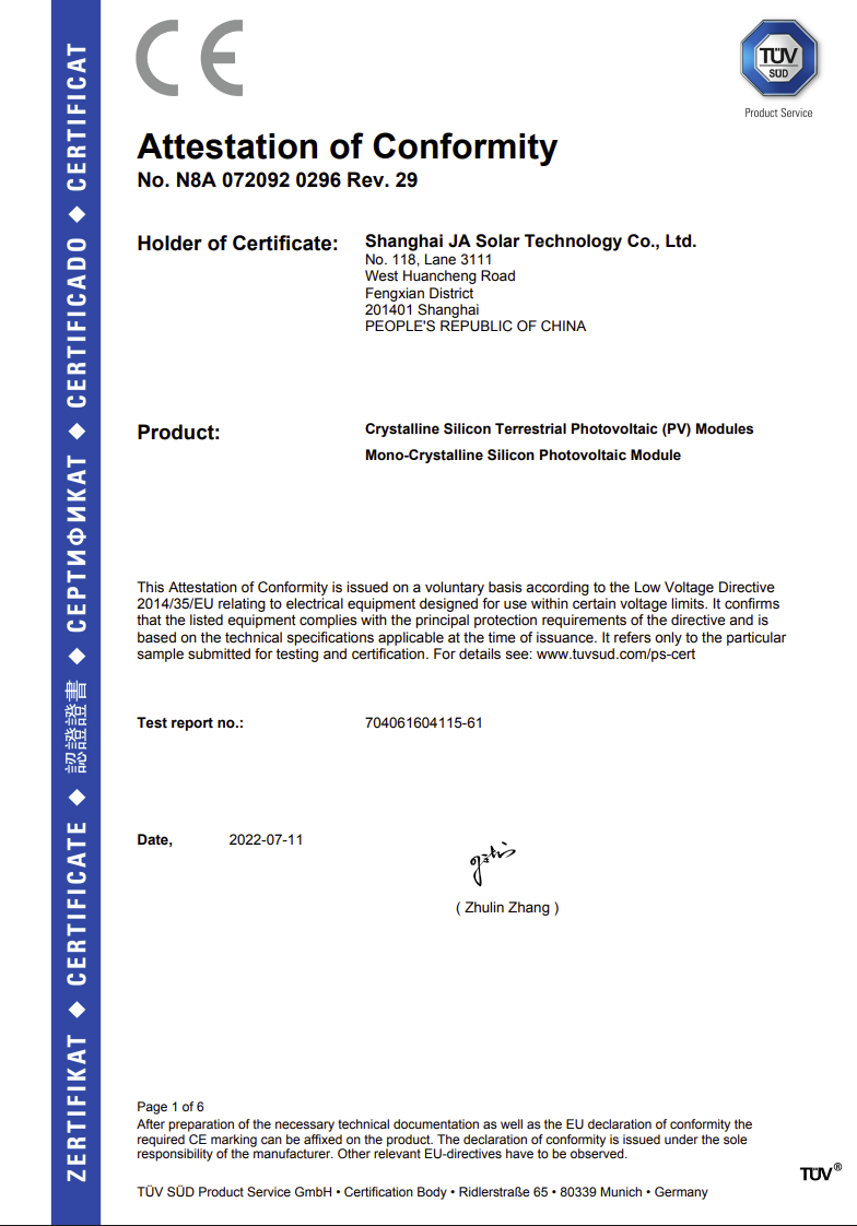 Balkonkraftwerk 900Wp 2x JA Solar Glas-Glas Hoymiles HMS-800W-2T