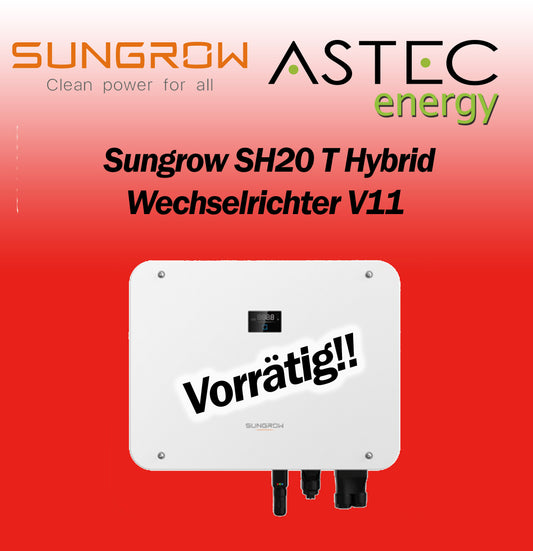 Sungrow SH20T Hybridwechselrichter inkl. Smartmeter Solar Wechselrichter 20KW
