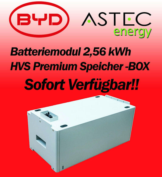 BYD Batteriemodul 2,56 kWh HVS Premium Speicher -BOX