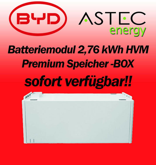 BYD Batteriemodul 2,76 kWh HVM Premium Speicher BYD HVM