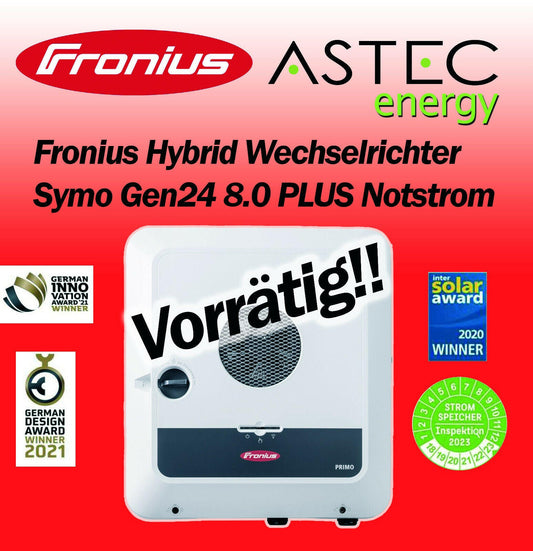 Fronius Hybrid Wechselrichter Symo Gen24 8.0 PLUS Notstrom 3Phase