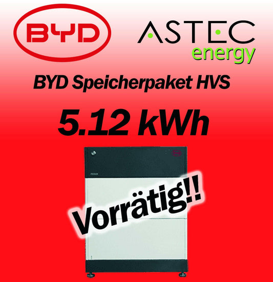 BYD Speicher 2x 2,56 kWh HVS 5.1 Bat. BCU BOX BYD Speicher