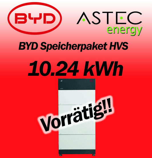 BYD Speicher 4x 2,56 kWh HVS 10.2 Bat. BCU BOX BYD