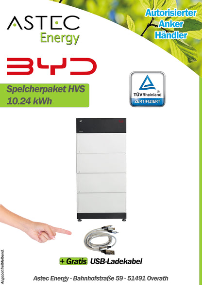 BYD Speicher 4x 2,56 kWh HVS 10.2 Bat. BCU BOX BYD