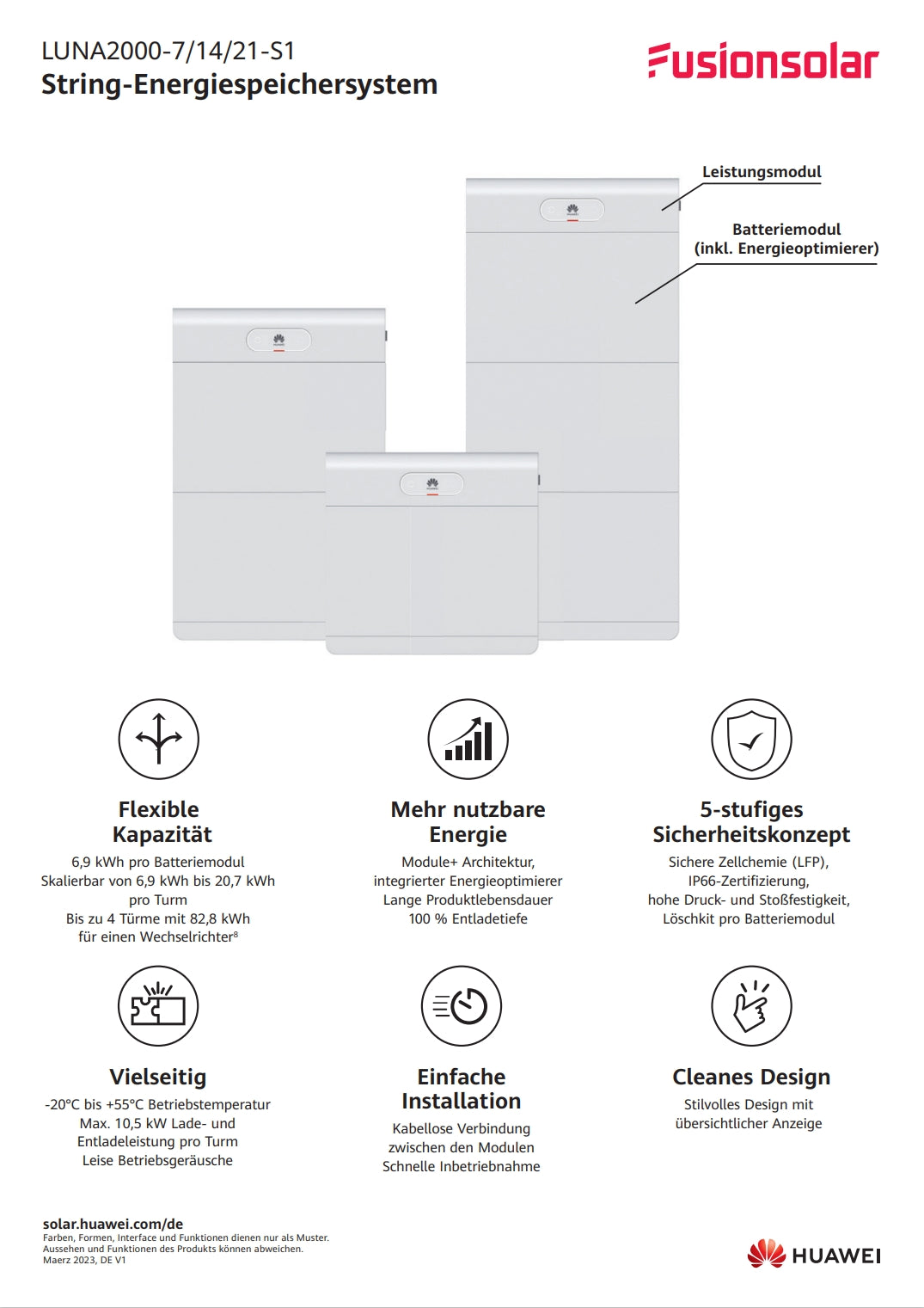 Huawei Luna2000-7-S1 - Speicher Batterie Akku 7 kW- Speicherpaket Luna2000