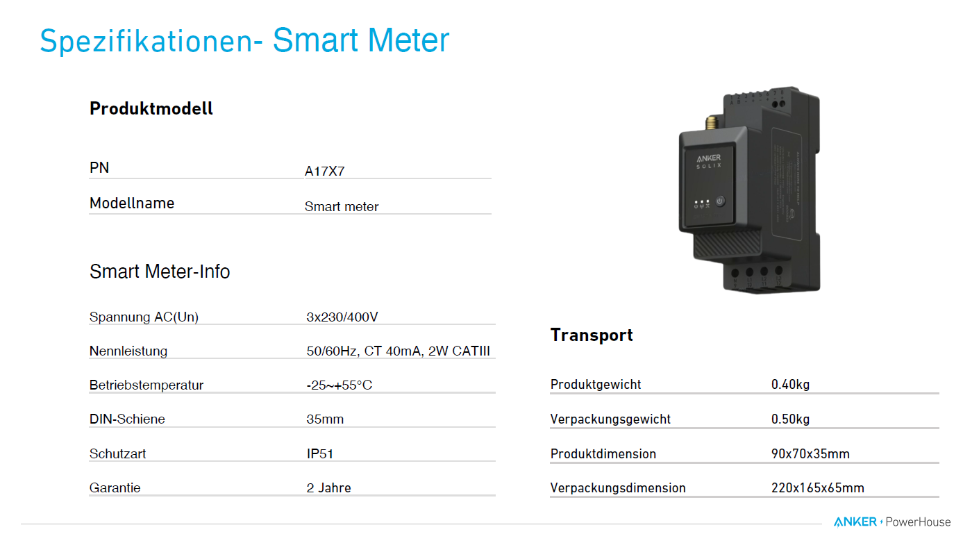 Anker Solarbank 2 Pro E1600 - Speicher für Balkonkraftwerk inkl. Smartmeter