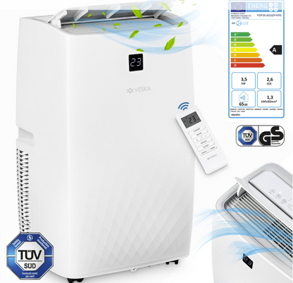 VESKA Klimagerät Klimaanlage Mobil 12000 BTU/h - 3.500 Watt