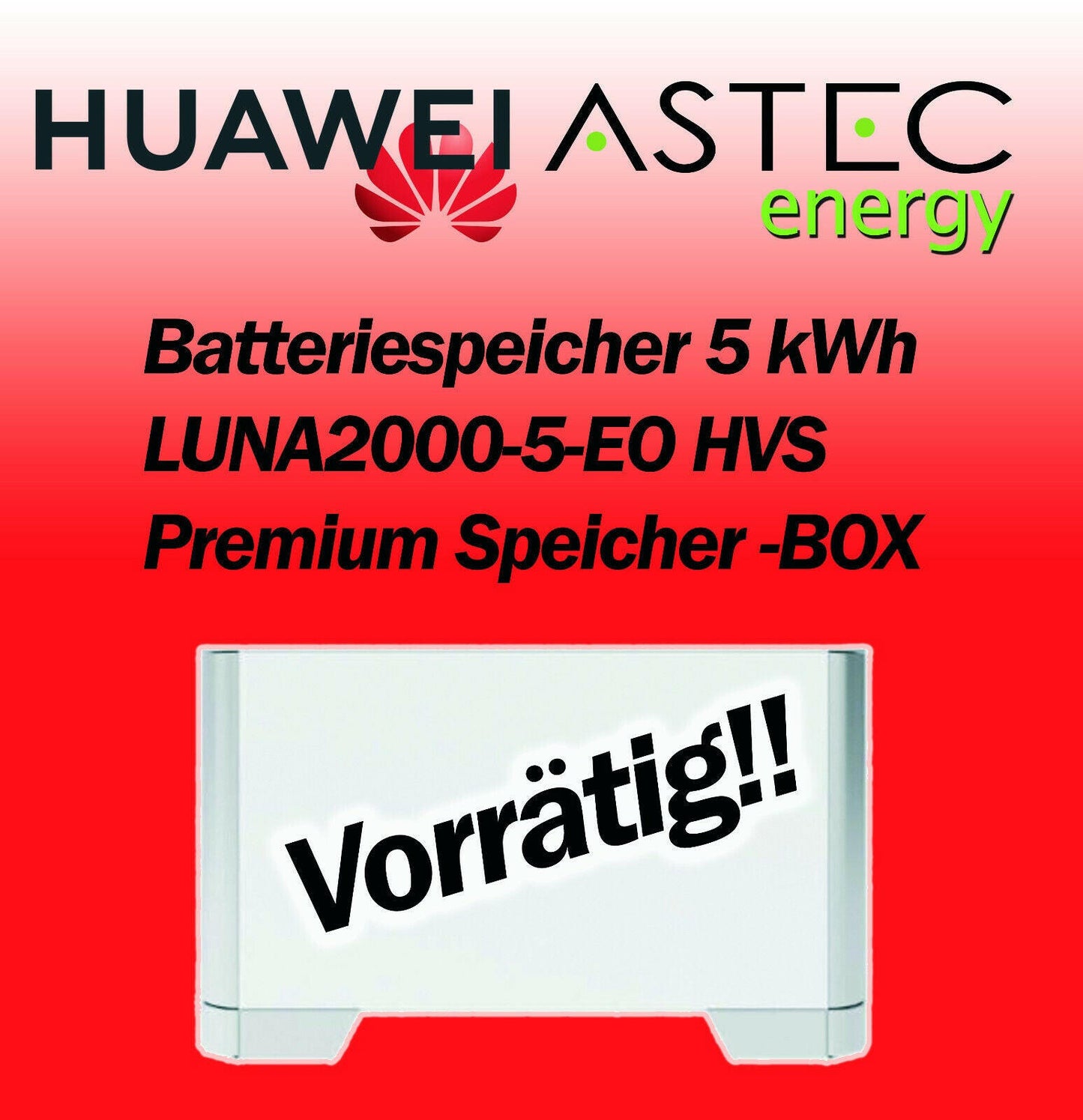 Huawei Luna 2000-5-E0 5kwh Batteriemodul Speicher Sun 2000