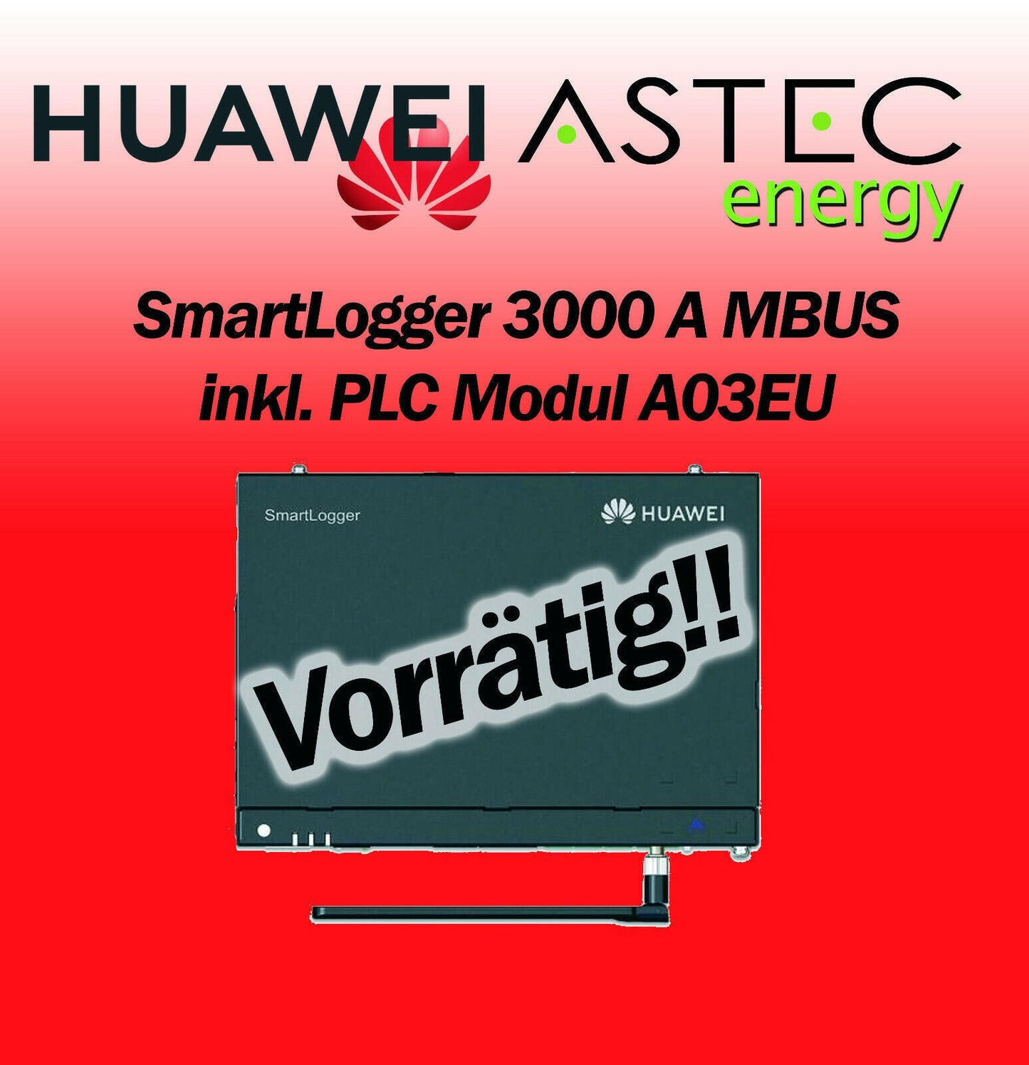 Huawei SmartLogger 3000 A MBUS inkl. PLC Modul A03EU