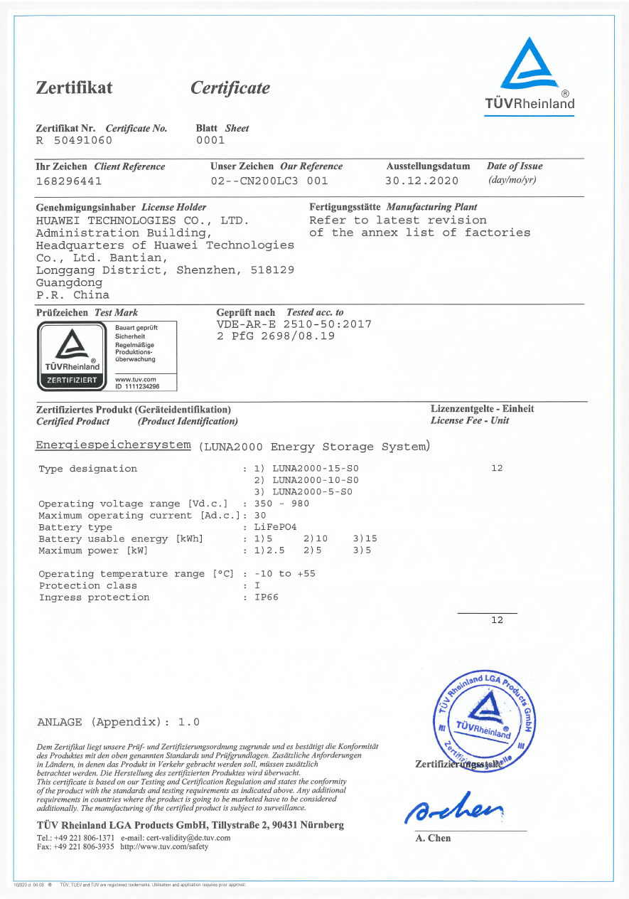 Huawei Luna Steuermodul 5KW-CO BMS