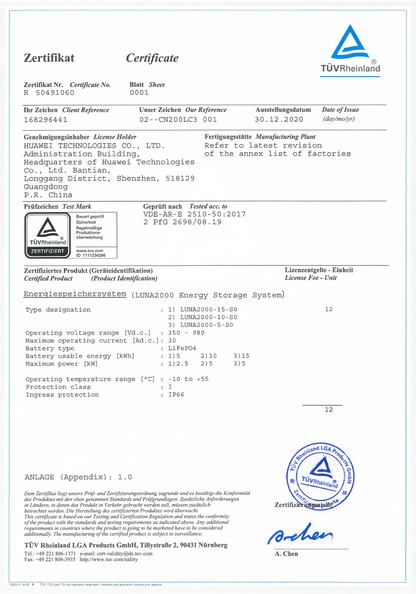 Huawei Luna Steuermodul 5KW-CO BMS