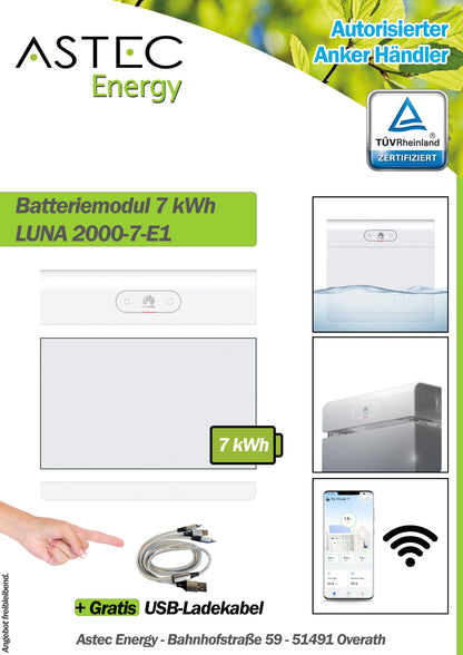 Huawei LUNA2000-7-E1 Speicher Batterie Luna E1 Akku - Batteriemodul 7kW